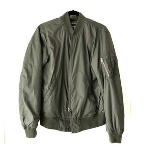 Olive green Uniqlo bomber